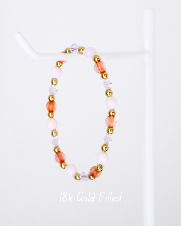 18K Gold Filled Pumpkin Cream Bracelet