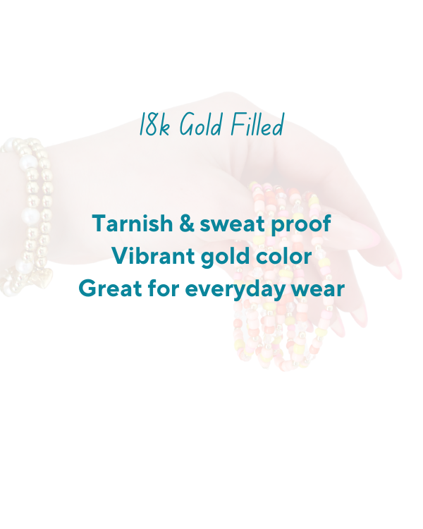 18K Gold Filled Strawberry Sunset Bracelet
