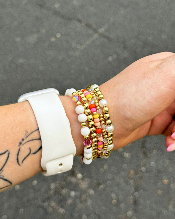 18K Gold Filled Strawberry Sunset Bracelet