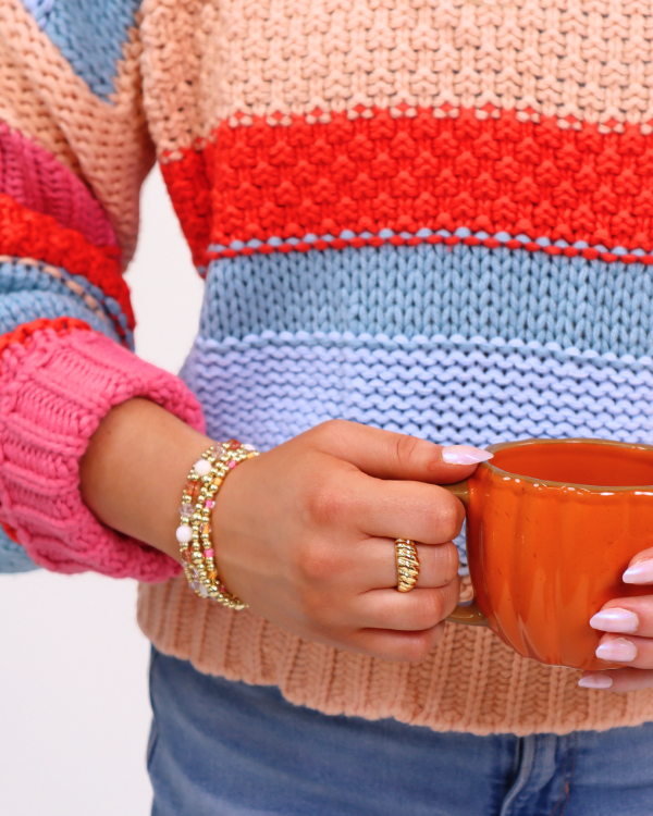 18K Gold Filled Pumpkin Cream Bracelet