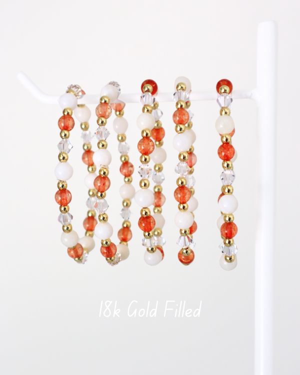 18K Gold Filled Pumpkin Cream Bracelet