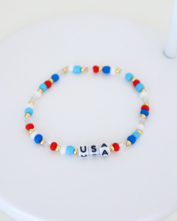 18K Gold Filled USA Bracelet