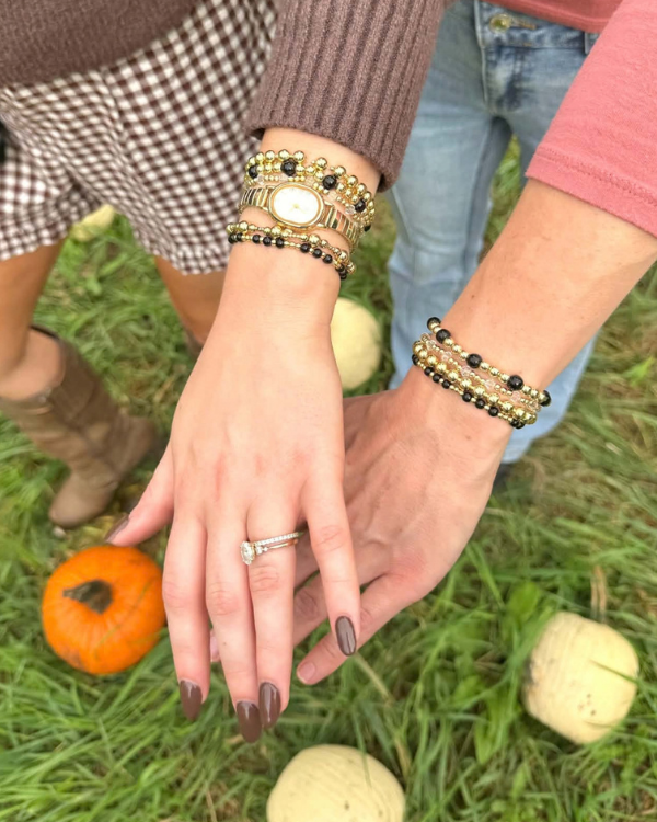 18K Gold-Filled Black Cat Bracelet