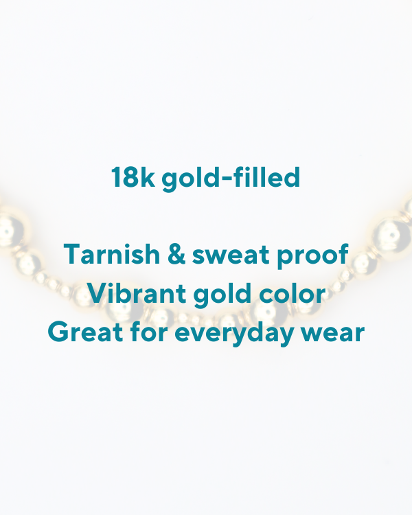 18K Gold Filled Chunky Accent Bracelet