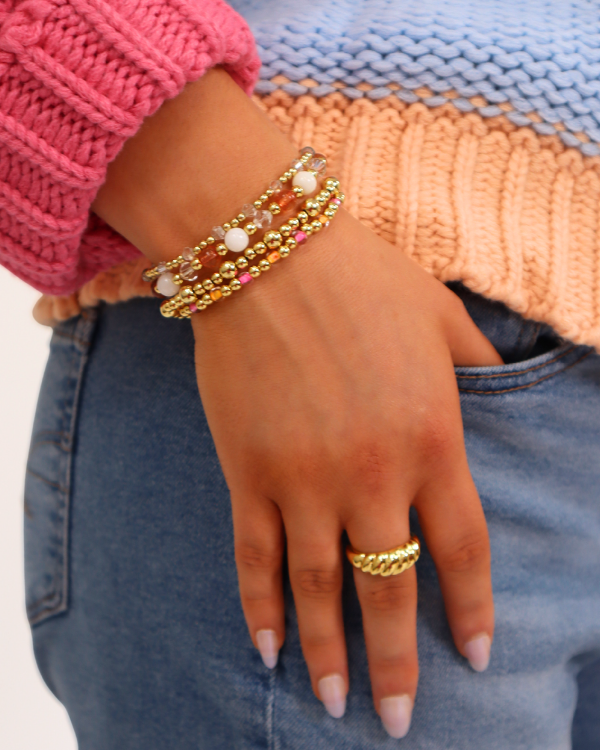 18K Gold Filled Neon Pumpkin Bracelet
