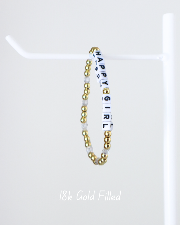 18K Gold Filled Happy Girl Bracelet