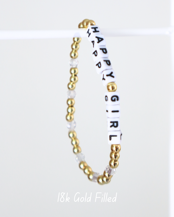 18K Gold Filled Happy Girl Bracelet