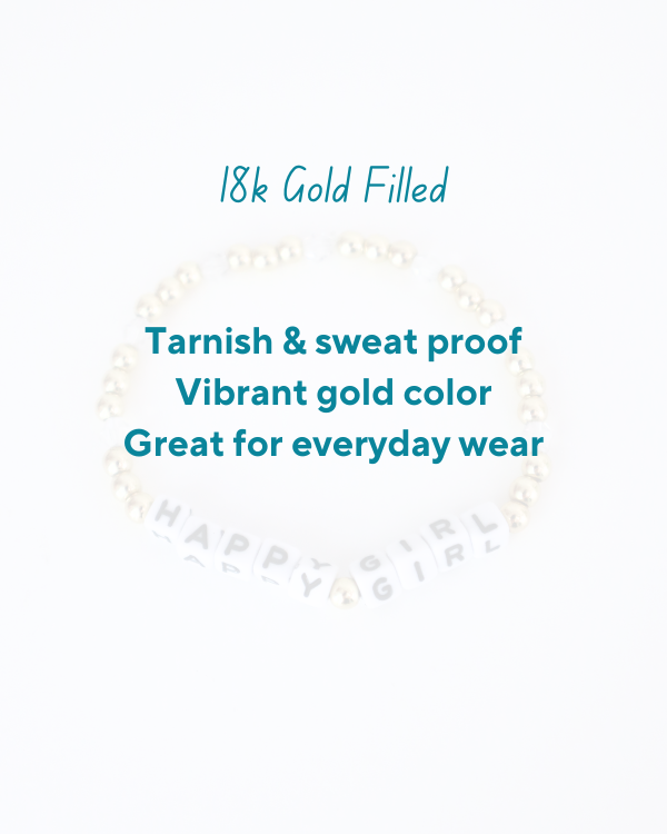 18K Gold Filled Happy Girl Bracelet