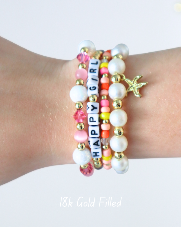 18K Gold Filled Happy Girl Bracelet