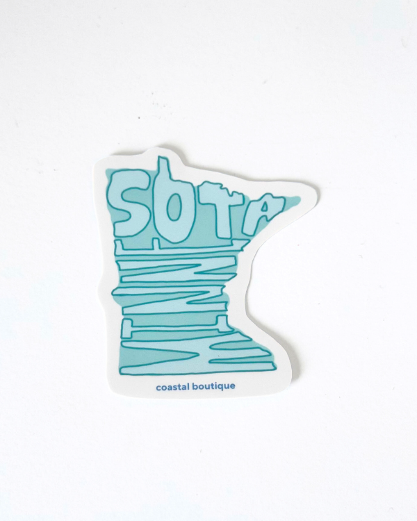 Blue Minnesota Sticker