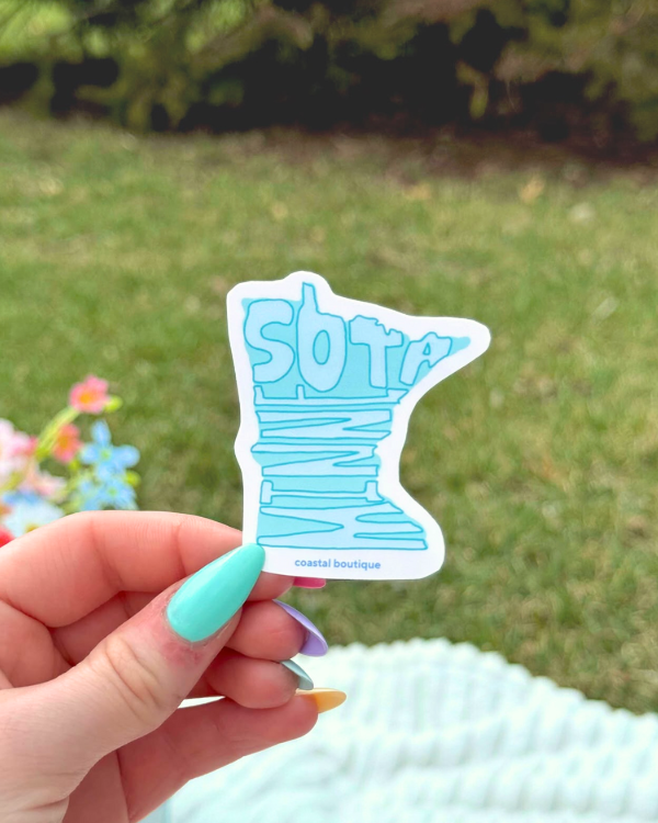 Blue Minnesota Sticker