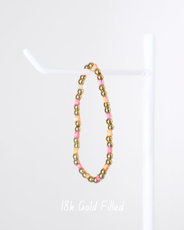 18K Gold Filled Neon Pumpkin Bracelet