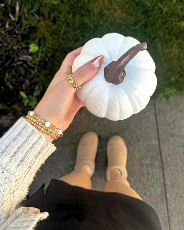 18K Gold Filled Neon Pumpkin Bracelet