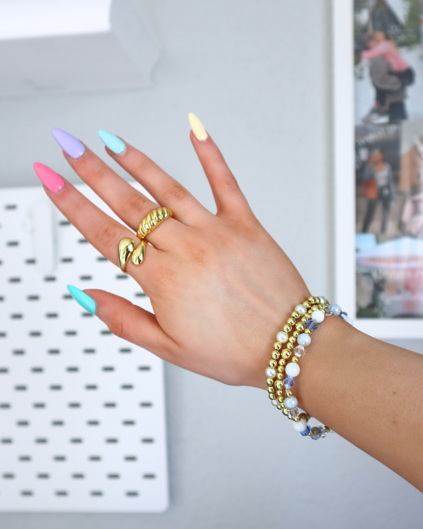 18K Gold Filled Sky Blue Bracelet