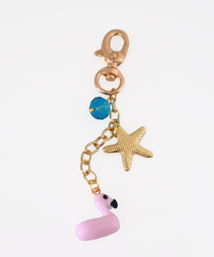 Gold Summer Floaty Bag Charm