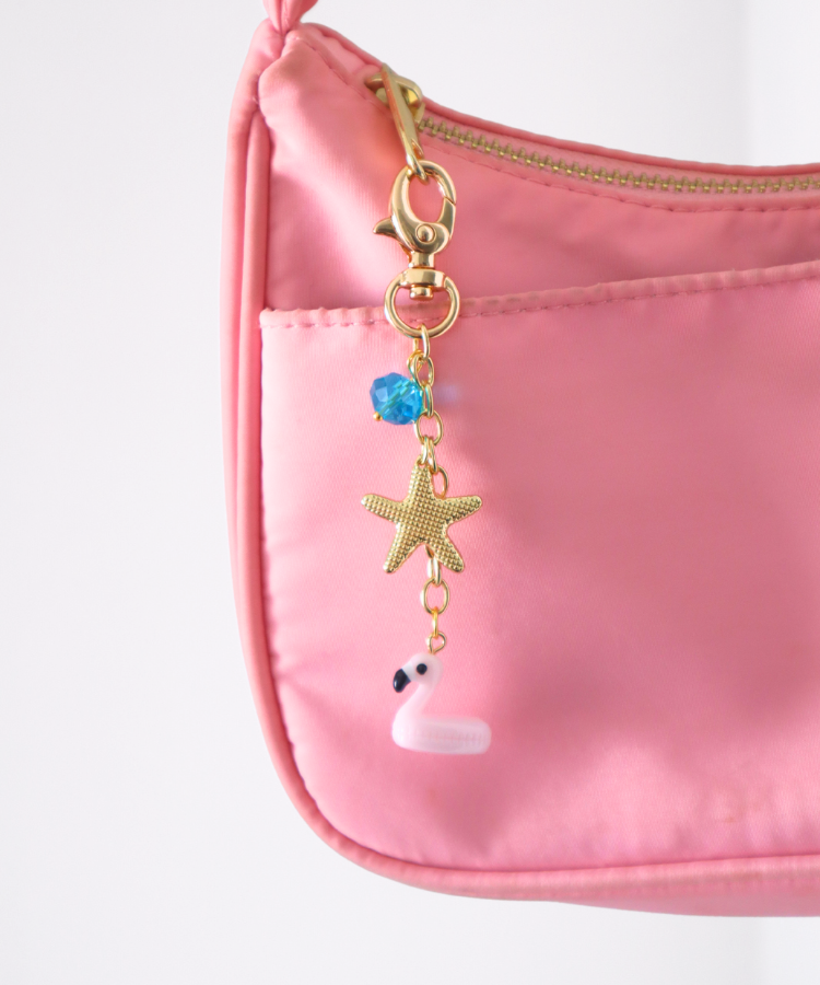 Gold Summer Floaty Bag Charm