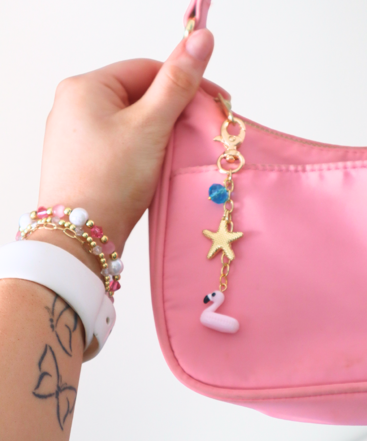 Gold Summer Floaty Bag Charm