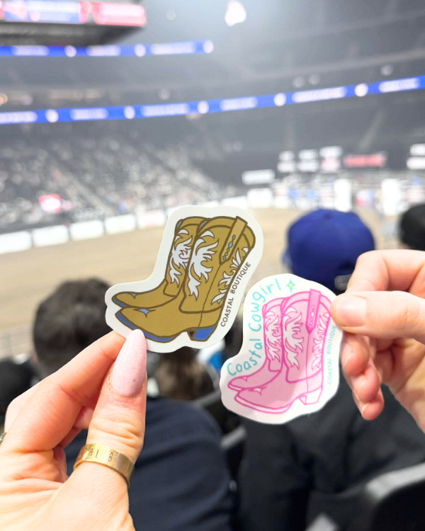 Pink Coastal Cowgirl Sticker