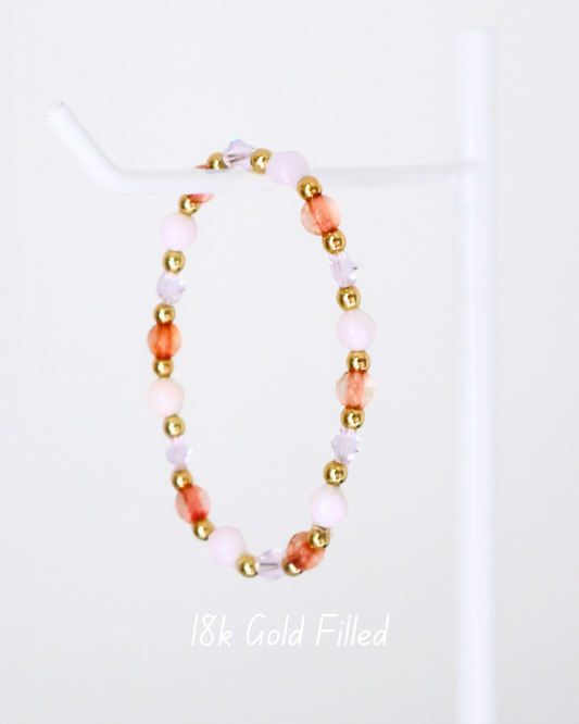 18K Gold Filled Pumpkin Cream Bracelet