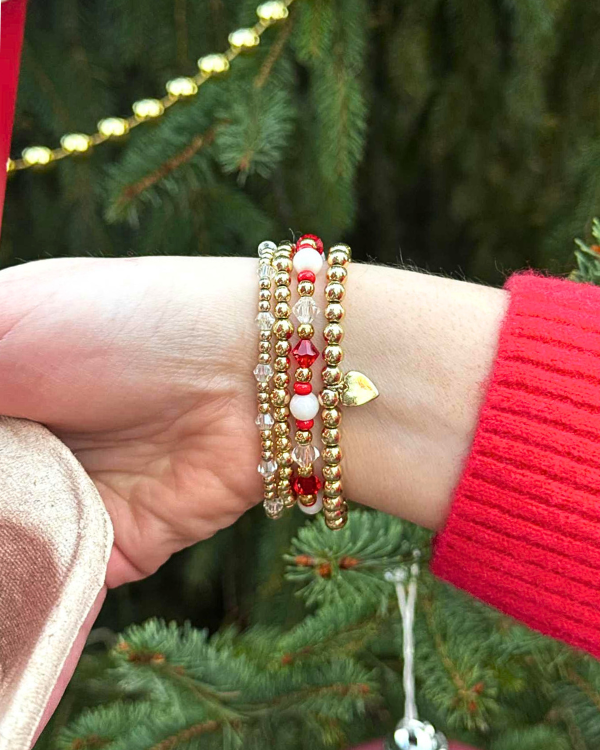 18K Gold Filled Candy Cane Bracelet