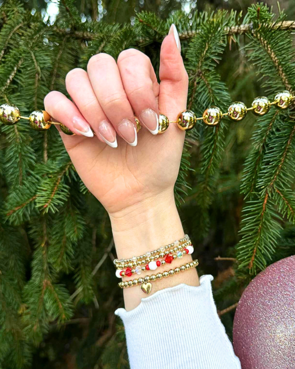 18K Gold Filled Candy Cane Bracelet