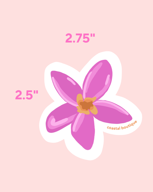 Aloha Tropical Flower Sticker