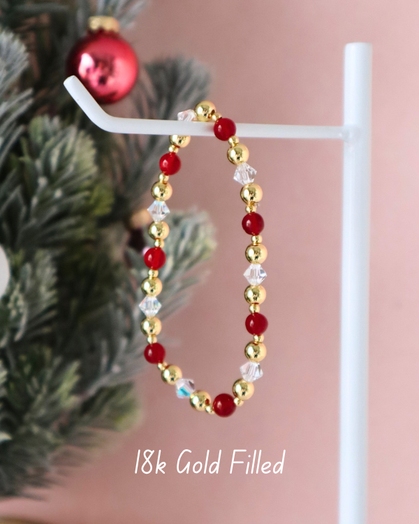 18K Gold Filled Cranberry Spritz Bracelet