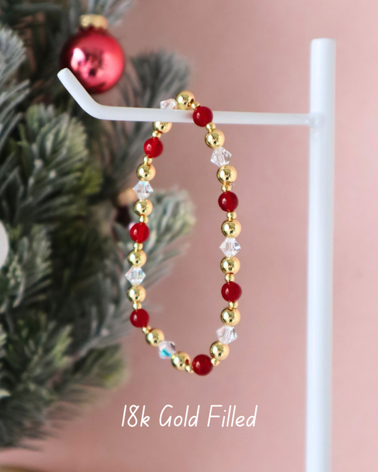 18K Gold Filled Cranberry Spritz Bracelet