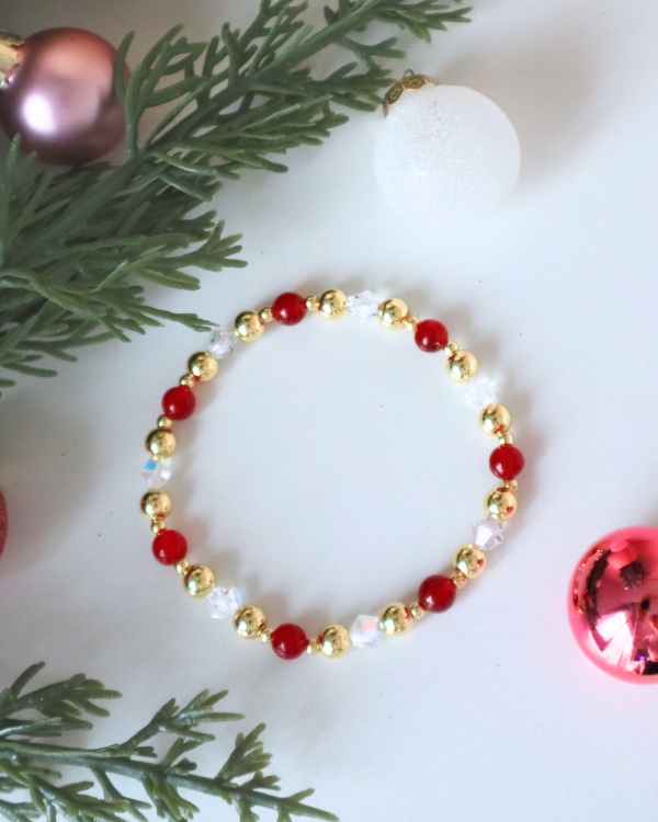 18K Gold Filled Cranberry Spritz Bracelet