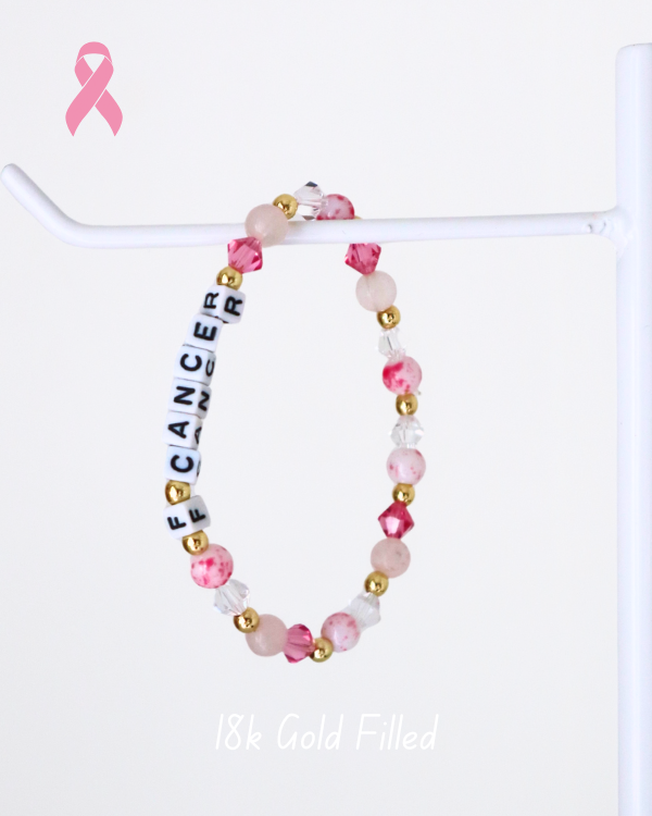18K Gold Filled F Cancer Bracelet