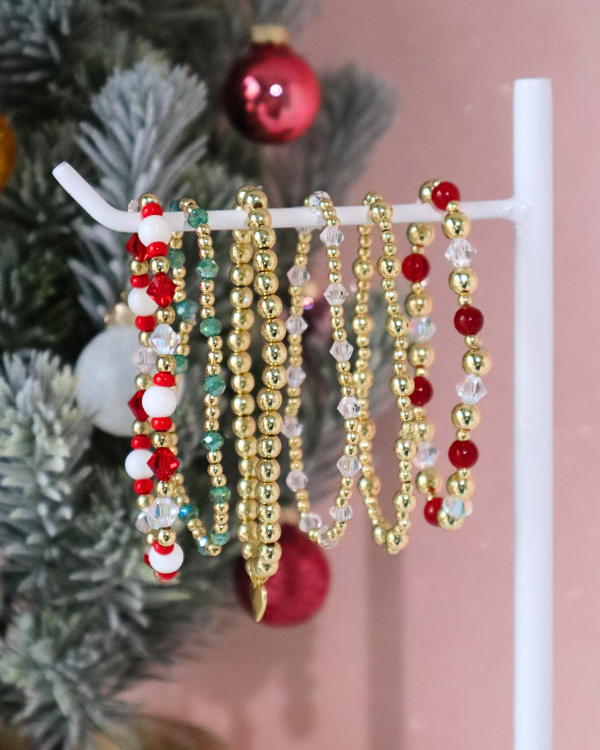 18K Gold Filled Green Bling Bracelet