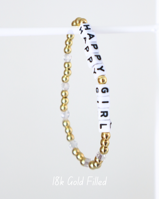 18K Gold Filled Happy Girl Bracelet
