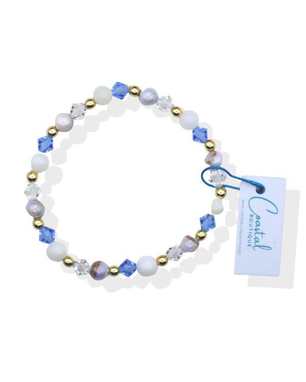 18K Gold Filled Sky Blue Bracelet