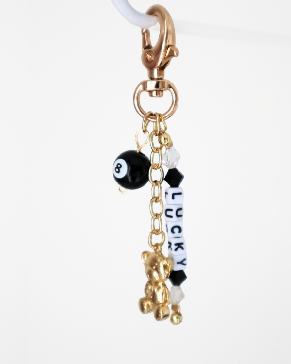 Lucky 8 Ball Bag Charm