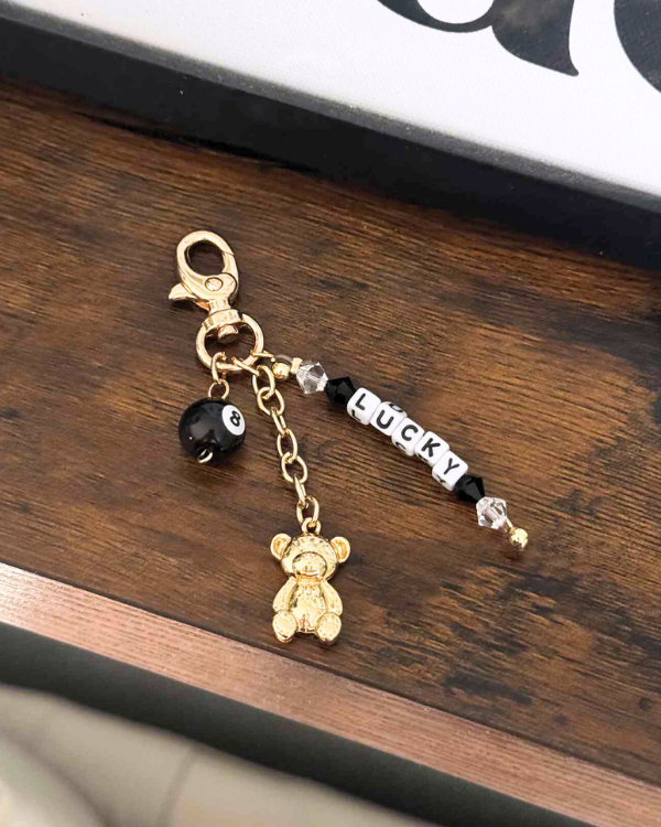 Lucky 8 Ball Bag Charm