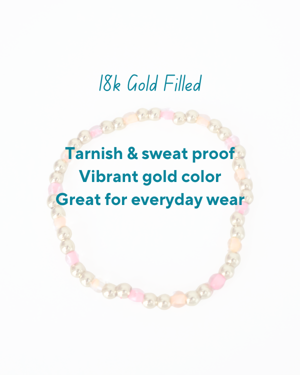 18K Gold Filled Neon Pumpkin Bracelet