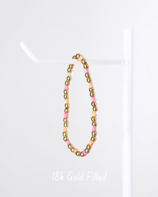 18K Gold Filled Neon Pumpkin Bracelet