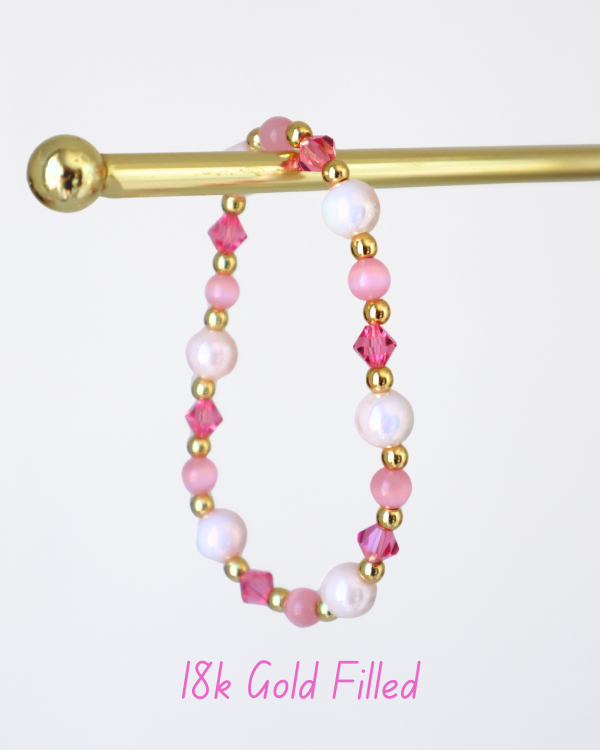 18K Gold Filled Bubblegum Bracelet