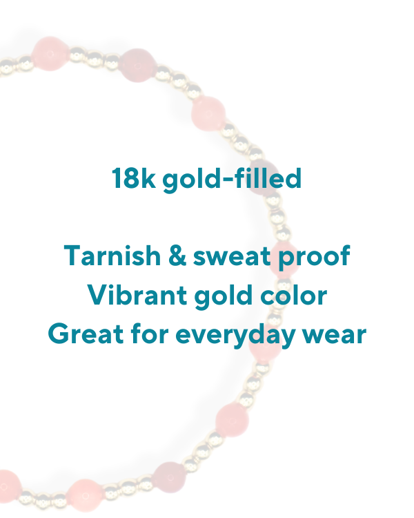 18K Gold-Filled Pumpkin Apple Bracelet