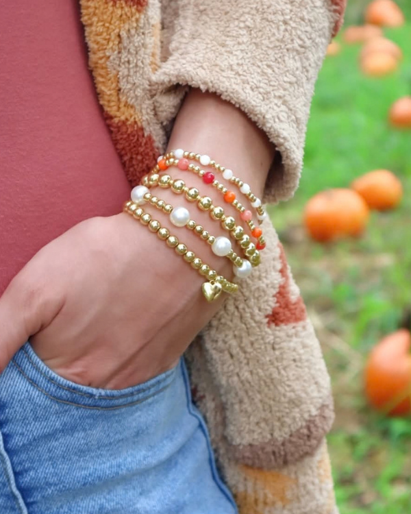 18K Gold-Filled Pumpkin Apple Bracelet