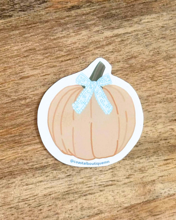Girly Pumpkin Sticker