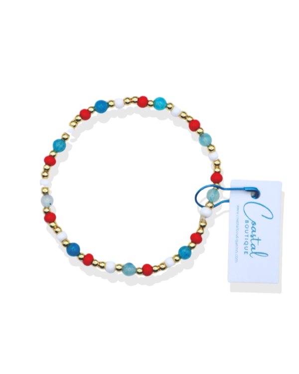 18K Gold Filled USA Baby Bracelet