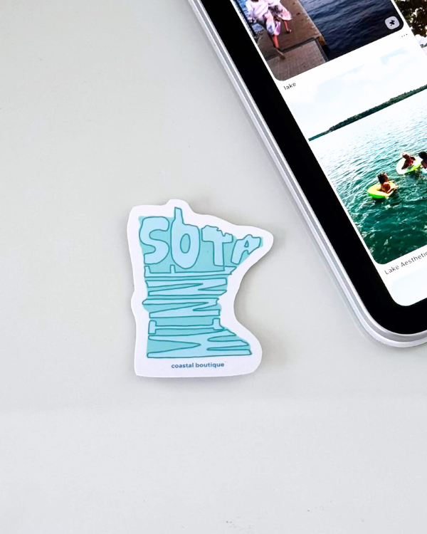 Blue Minnesota Sticker